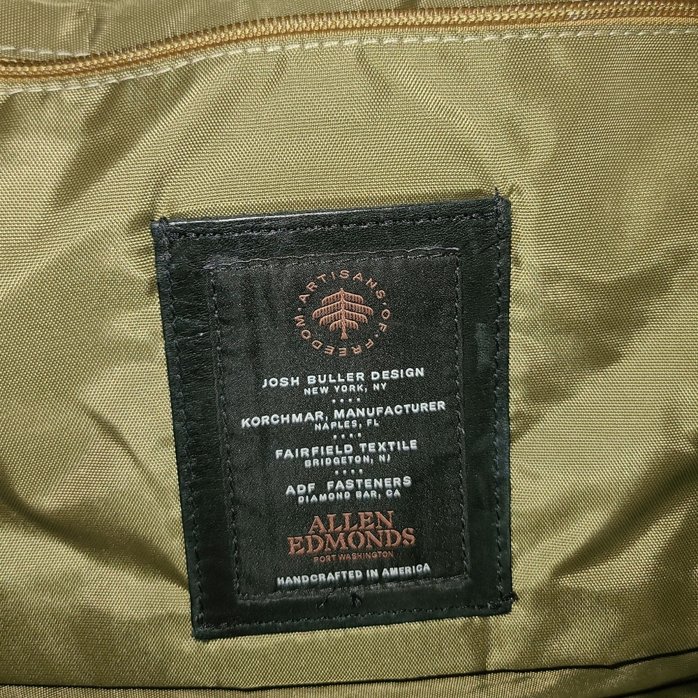 Allen Edmonds Canvas Leather Backpack